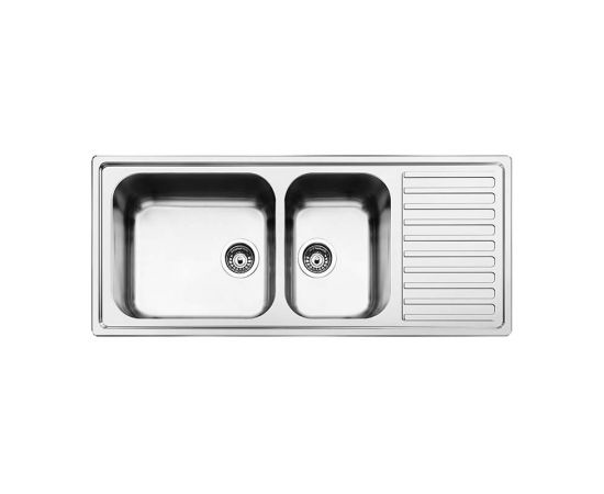 Apell Anniversario  Ένθετος Νεροχύτης 116x50cm Inox Σαγρέ - Inox στο AFOI TOGIA