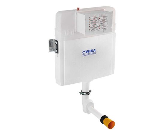 Wisa Slim Basic back-to-wall Built-in High Pressure Plastic Back-to-wall cistern - Tanks στο AFOI TOGIA