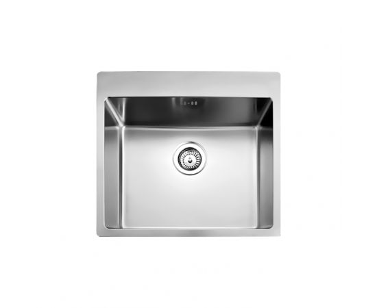 Fortinox Squadro Ένθετος Νεροχύτης Inox Σατινέ 55x50.5cm Ασημί - Inox στο AFOI TOGIA