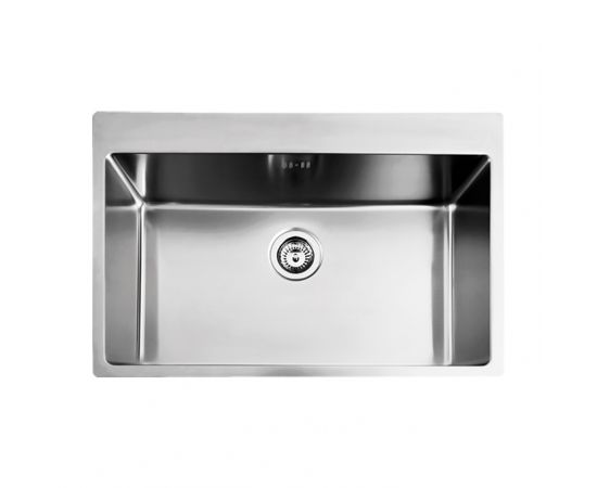 Fortinox Squadro 29075 Ένθετος Νεροχύτης Inox Σατινέ 76x50.5cm Ασημί - Inox στο AFOI TOGIA