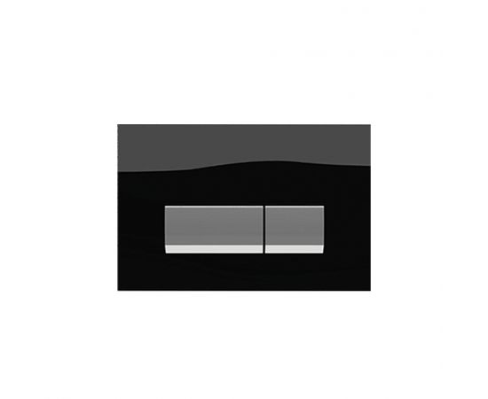 Wisa Easy-Touch Πλακέτα για Καζανάκια Διπλής Λειτουργίας Μαύρο Κρύσταλλο - Πλακέτες στο AFOI TOGIA