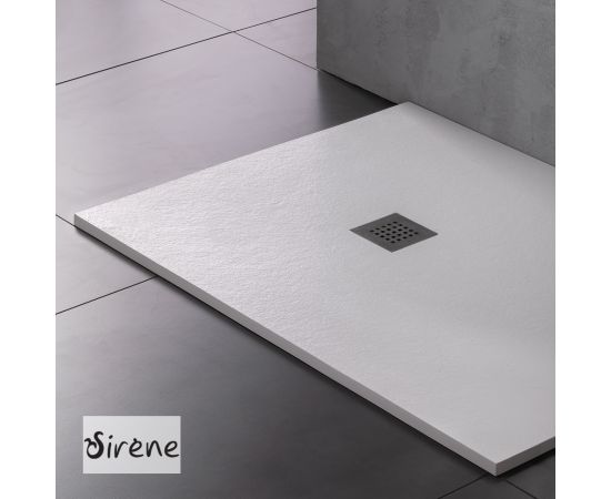 Sirene Slate Cast Marble Ορθογώνια Ντουζιέρα Τεχνητής Πέτρας 140x80cm Λευκή - Ντουζιέρες  στο AFOI TOGIA Sirene Slate Cast Marble Ορθογώνια Ντουζιέρα Τεχνητής Πέτρας 140x80cm Λευκή - Ντουζιέρες  στο AFOI TOGIA
