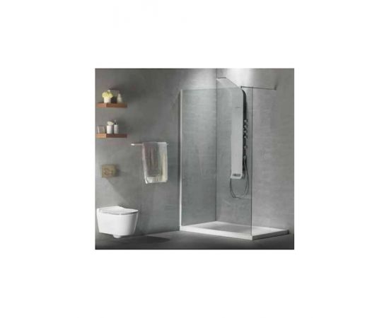 Devon Iwis Walk-in Διαχωριστικό Ντουζιέρας 97-99x200cm Clean Glass White Matt - Καμπίνες στο AFOI TOGIA Devon Iwis Walk-in Διαχωριστικό Ντουζιέρας 97-99x200cm Clean Glass White Matt - Καμπίνες στο AFOI TOGIA
