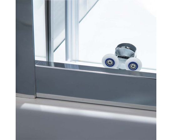 Devon Flow Slide117-121x195cm Clean Glass Chrome - Καμπίνες στο AFOI TOGIA Devon Flow Slide117-121x195cm Clean Glass Chrome - Καμπίνες στο AFOI TOGIA