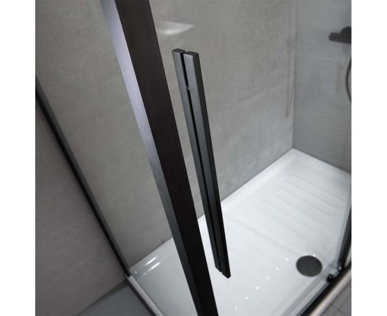 Devon Flow Corner Entry 120x80x195cm Clean Glass Black Matt - Καμπίνες στο AFOI TOGIA Devon Flow Corner Entry 120x80x195cm Clean Glass Black Matt - Καμπίνες στο AFOI TOGIA