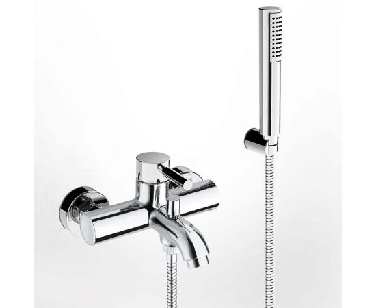 La Torre Tech Αναμεικτική Μπαταρία Μπανιέρας Πλήρες Σετ Ασημί - Λουτρού στο AFOI TOGIA