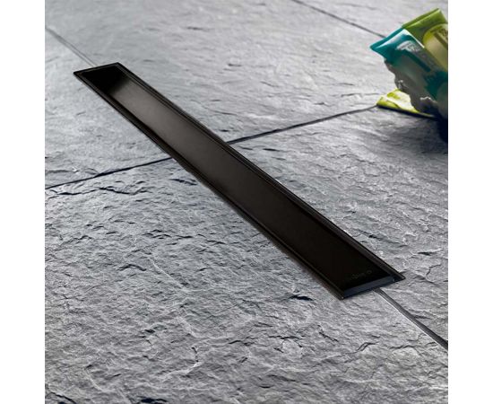 Wirquin Shower Channel Venisio Slim 50cm Black Matt 361-VS500-401 - Siphons - Channels στο AFOI TOGIA