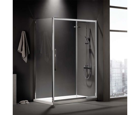 Devon Flow Slider 137-141x195cm Clean Glass Chrome - Καμπίνες στο AFOI TOGIA Devon Flow Slider 137-141x195cm Clean Glass Chrome - Καμπίνες στο AFOI TOGIA